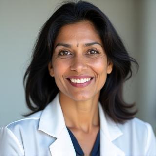 Portrait of Dr. Maya Singh, Lead Medical Advisor for VitaSpoke.
