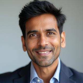 Portrait of Liam Patel, Co-founder and Chief Technology Architect of VitaSpoke.