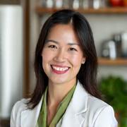 Portrait of Sarah Chen, a registered dietitian.